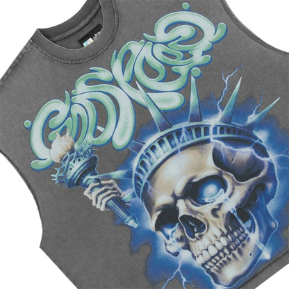 T-Shirt Sleeveless Godspeed Liberty Tears