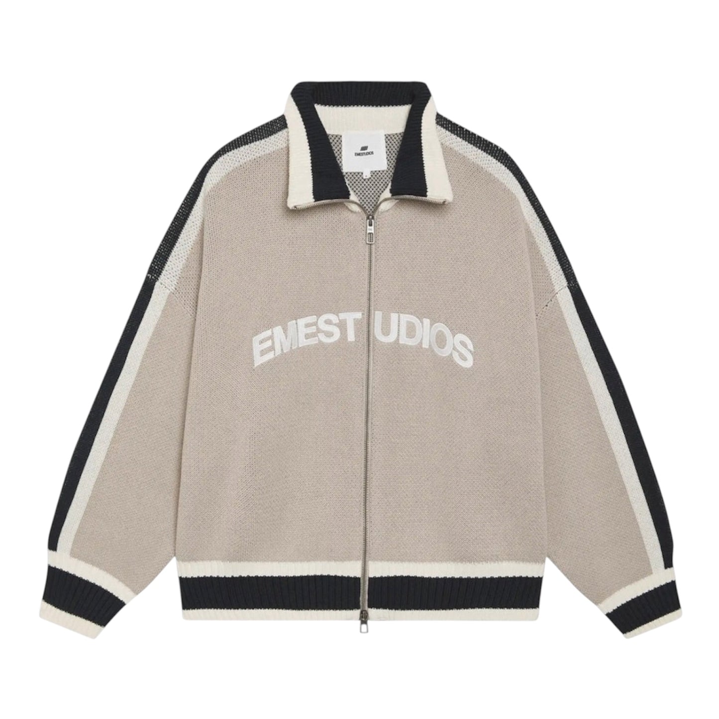 Eme Studios Echellor Off Sand Zipper Knit