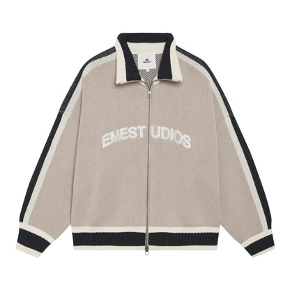 Eme Studios Echellor Off Sand Zipper Knit