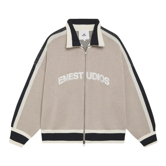 Eme Studios Echellor Off Sand Zipper Knit