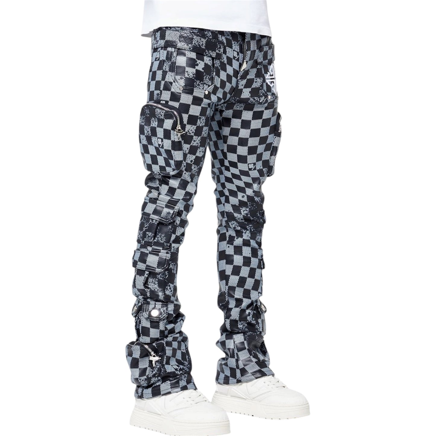 Leather Pant GP Obsidian Black Checkerboard