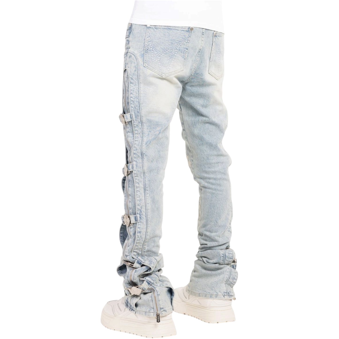 Denim GP Aqua Blue Cross Buckle
