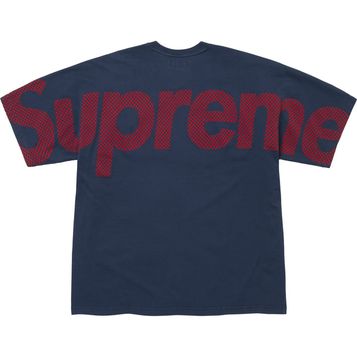 Supreme Checkerboard Intarsia S/S Top Navy