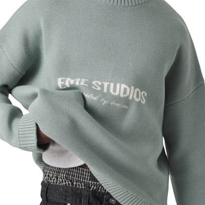 Eme Studios Master Aqua Green Knit Sweater