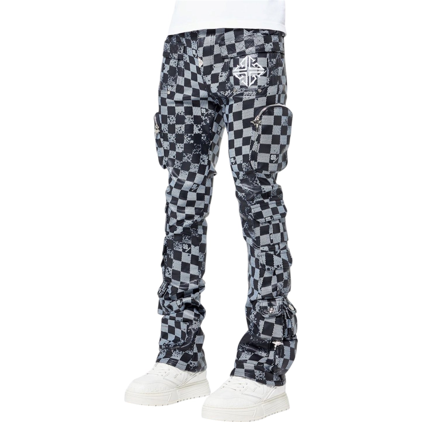 Leather Pant GP Obsidian Black Checkerboard