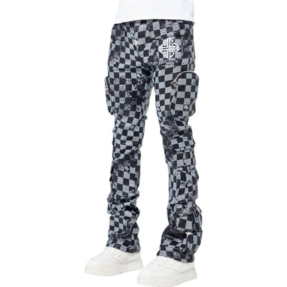 Leather Pant GP Obsidian Black Checkerboard