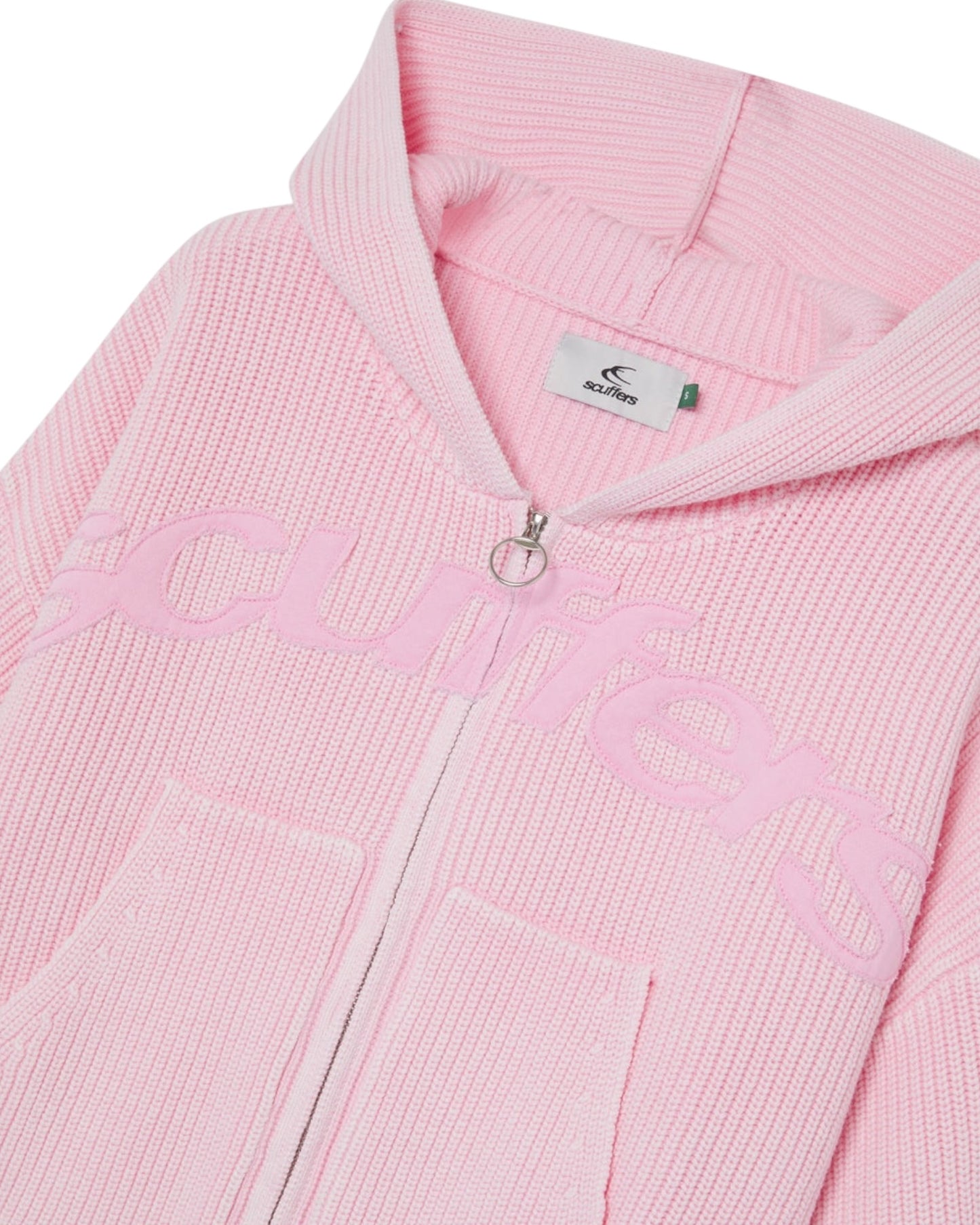 Scuffers New Light Pink Buzz Knit Zipper