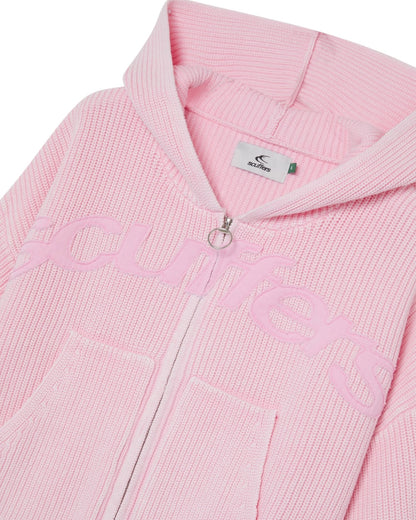 Scuffers New Light Pink Buzz Knit Zipper