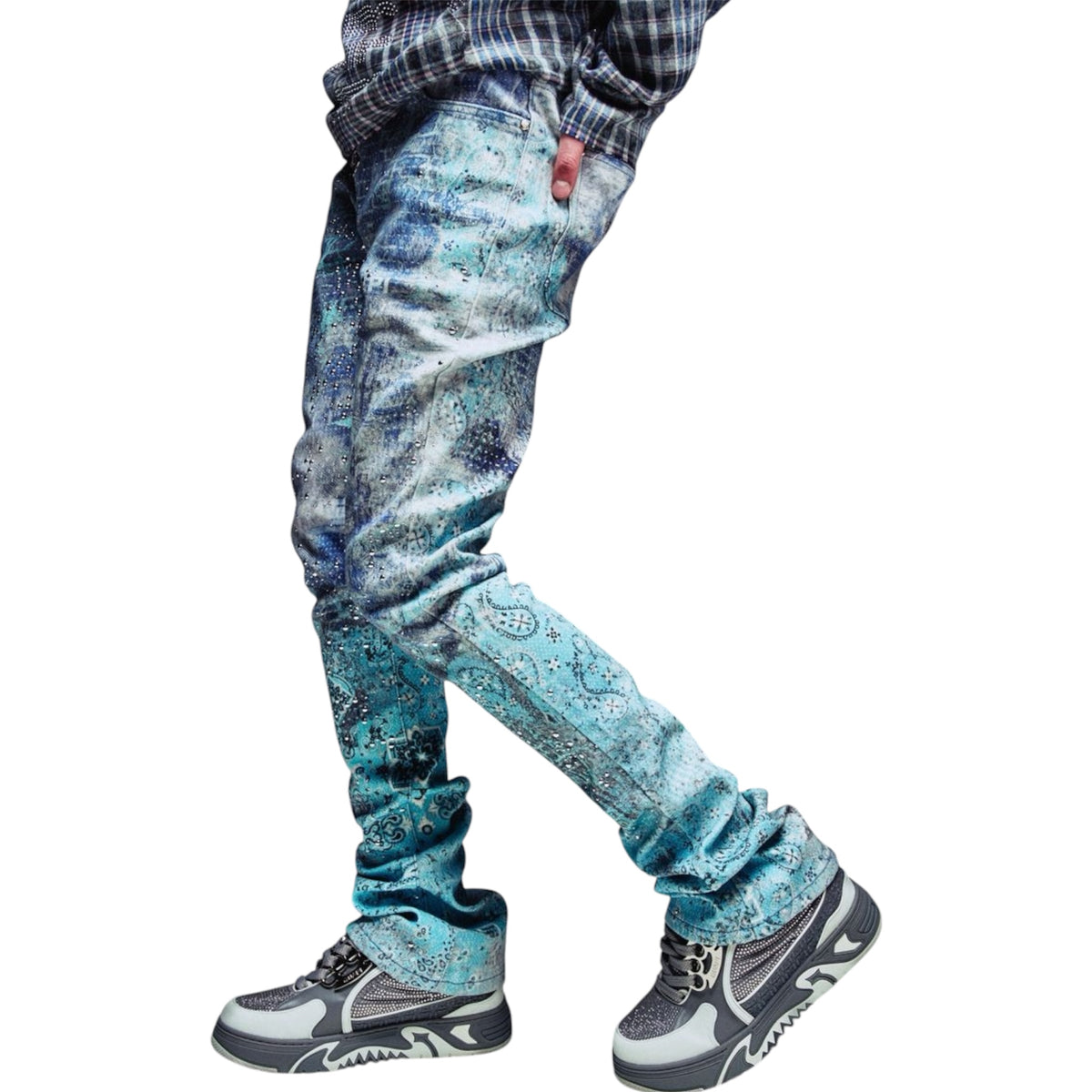 Denim Guapi Frosted Paisley — 2