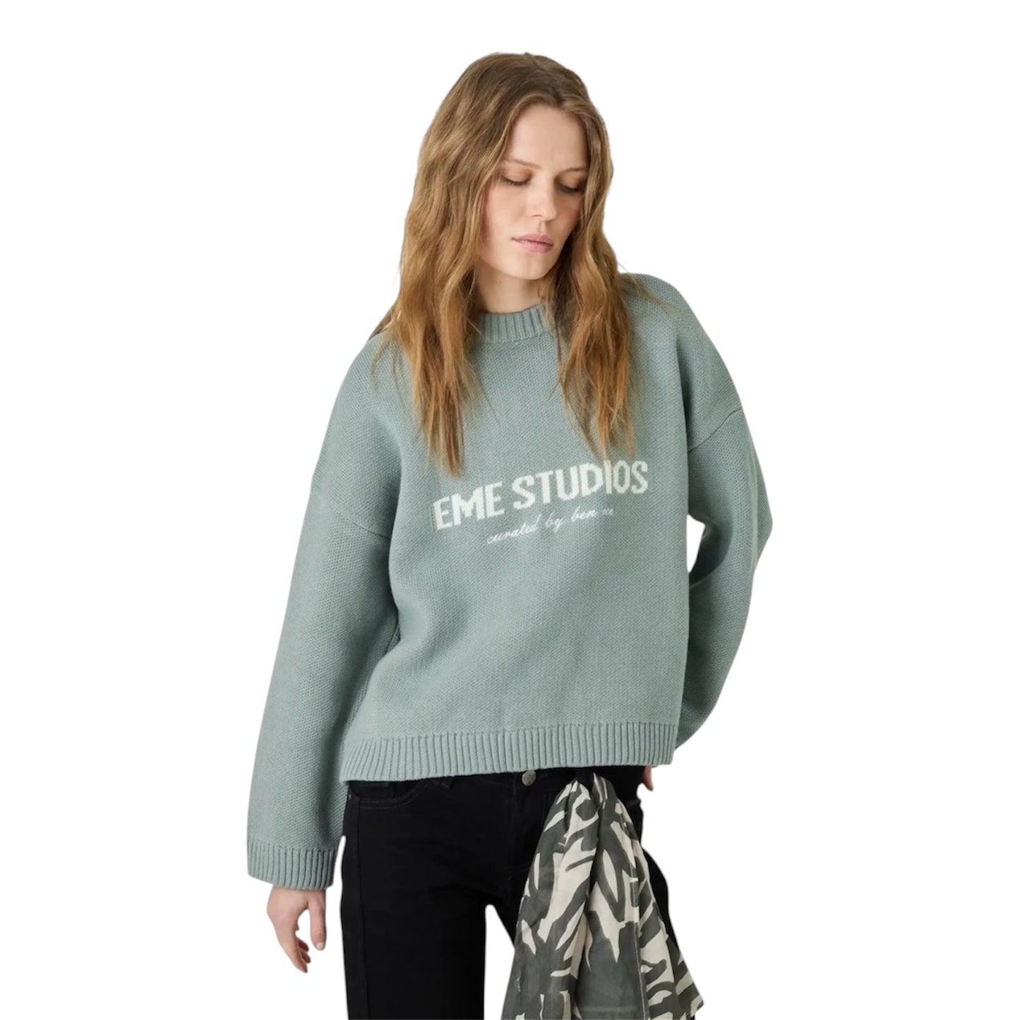 Eme Studios Master Aqua Green Knit Sweater