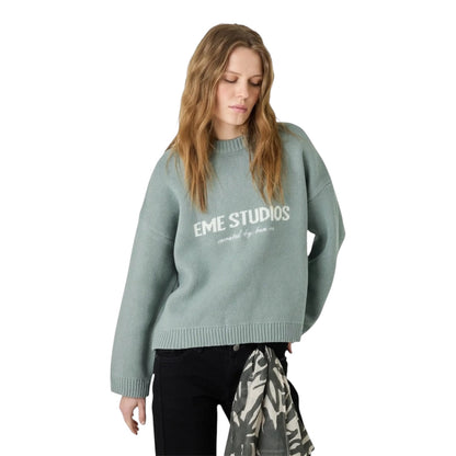Eme Studios Master Aqua Green Knit Sweater