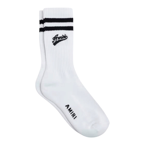 Socks Amiri Varsity Script White