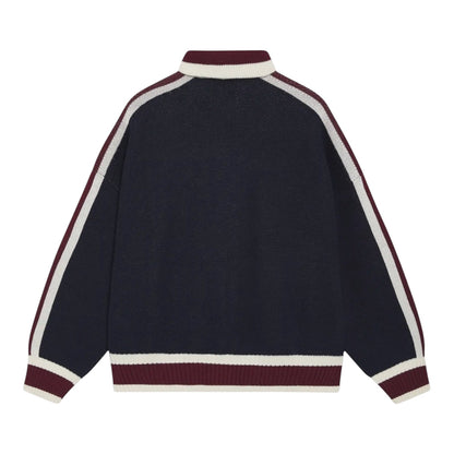 Eme Studios Echellor Navy Zipper Knit