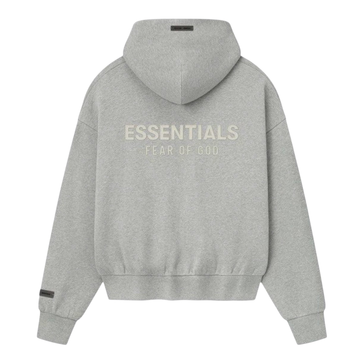 Fear Of God Essentials Hoodie Zip Up Classic Fleece Concrete Heather — 2