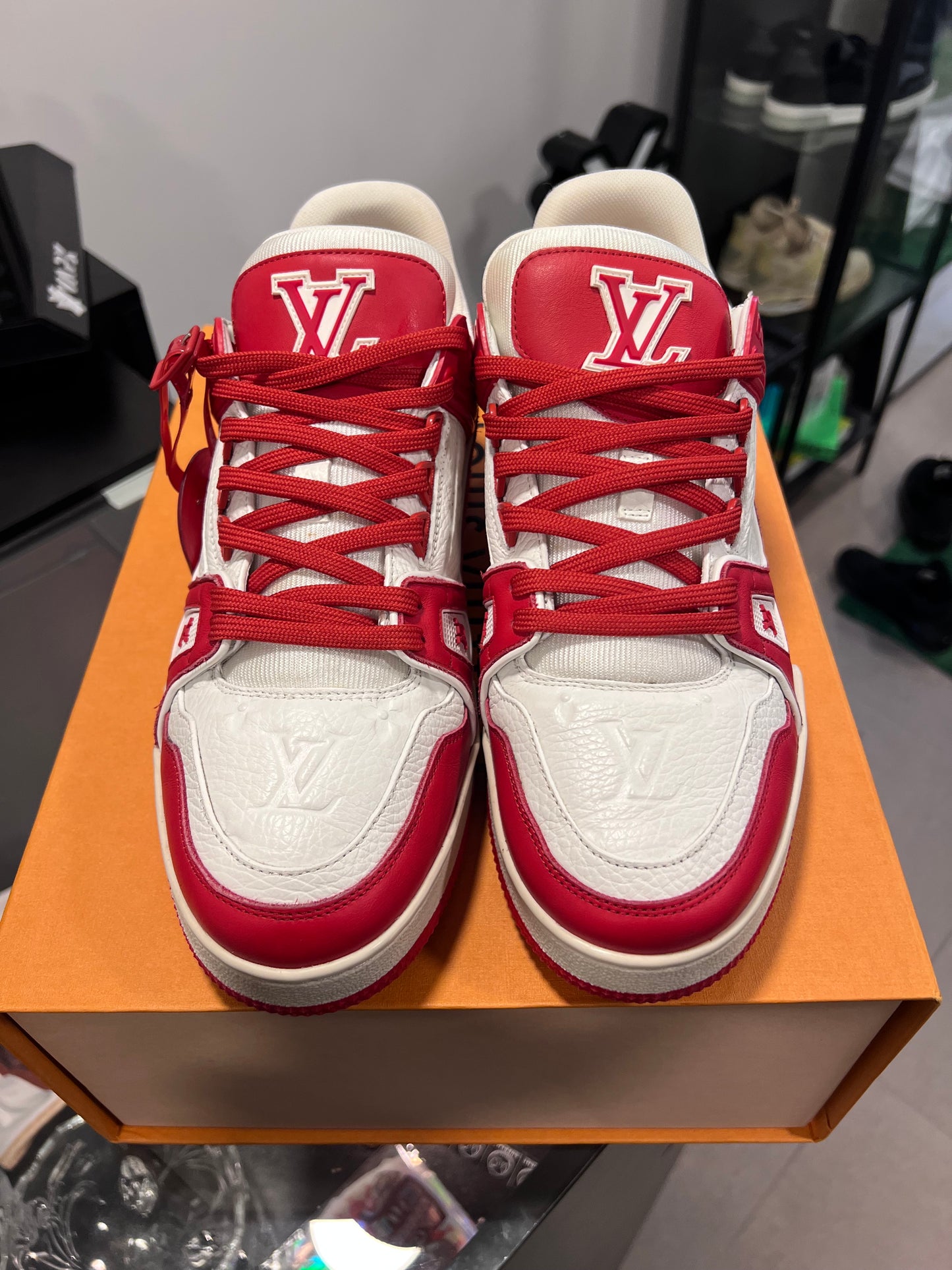 Louis Vuitton Trainer Red White