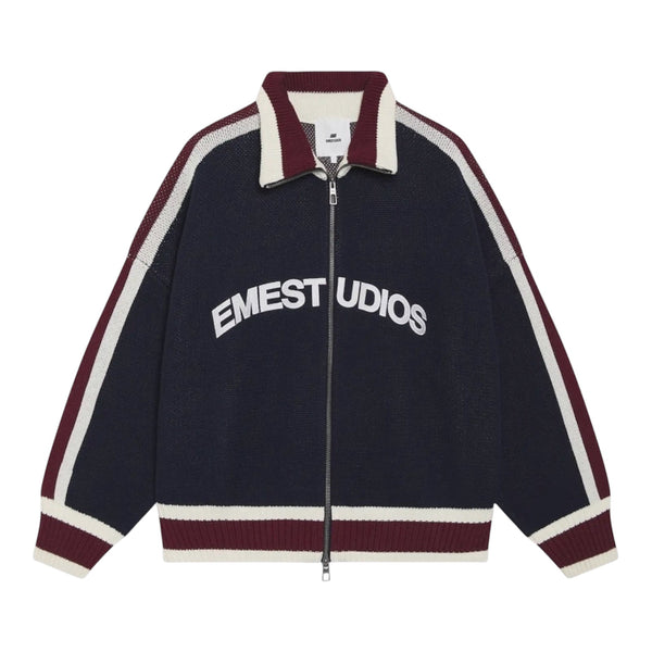 Eme Studios Echellor Navy Zipper Knit