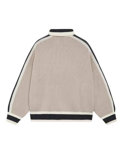 Eme Studios Echellor Off Sand Zipper Knit