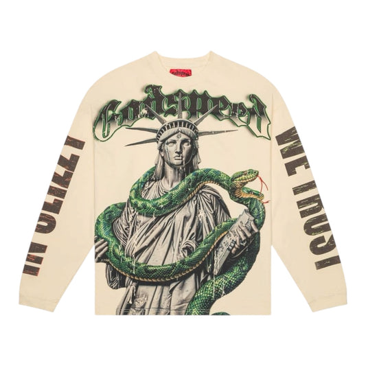 Long Sleeve Godspeed Top 5 Slizzy LS Bone