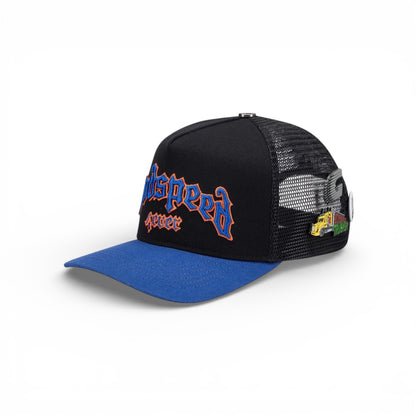 GS Forever Trucker Hat Godspeed Black/Blue/Orange Boom