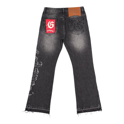 Denim Flared Godspeed OG Logo Grey Wash