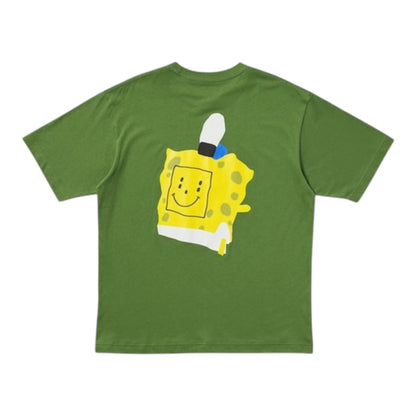 T-Shirt Uniqlo Spongebob SquarePants Cactus Plant Flea Olive