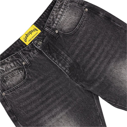 Denim Flared Godspeed OG Logo Grey Wash