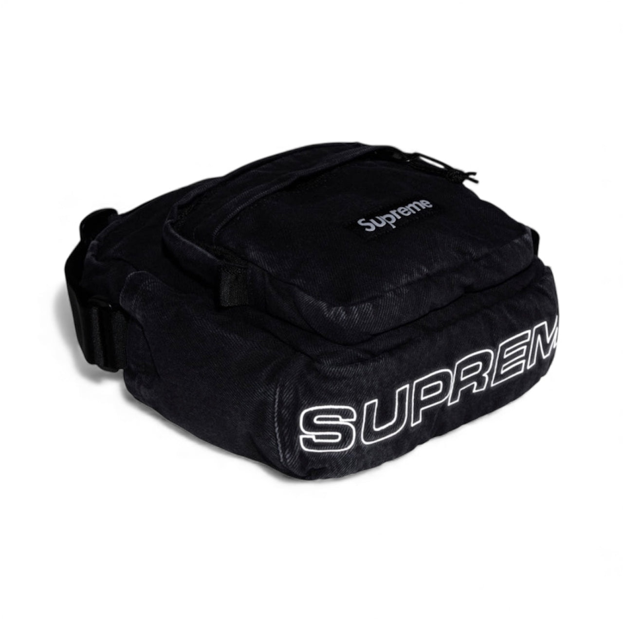 Supreme Denim Shoulder Bag Black
