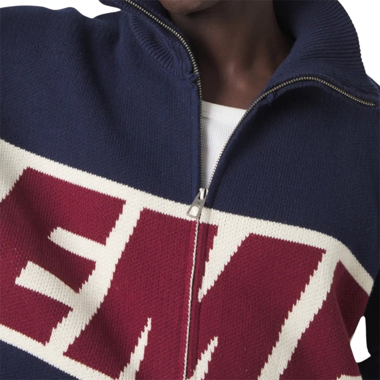 Eme Studios Thrill Navy Zipper Knit