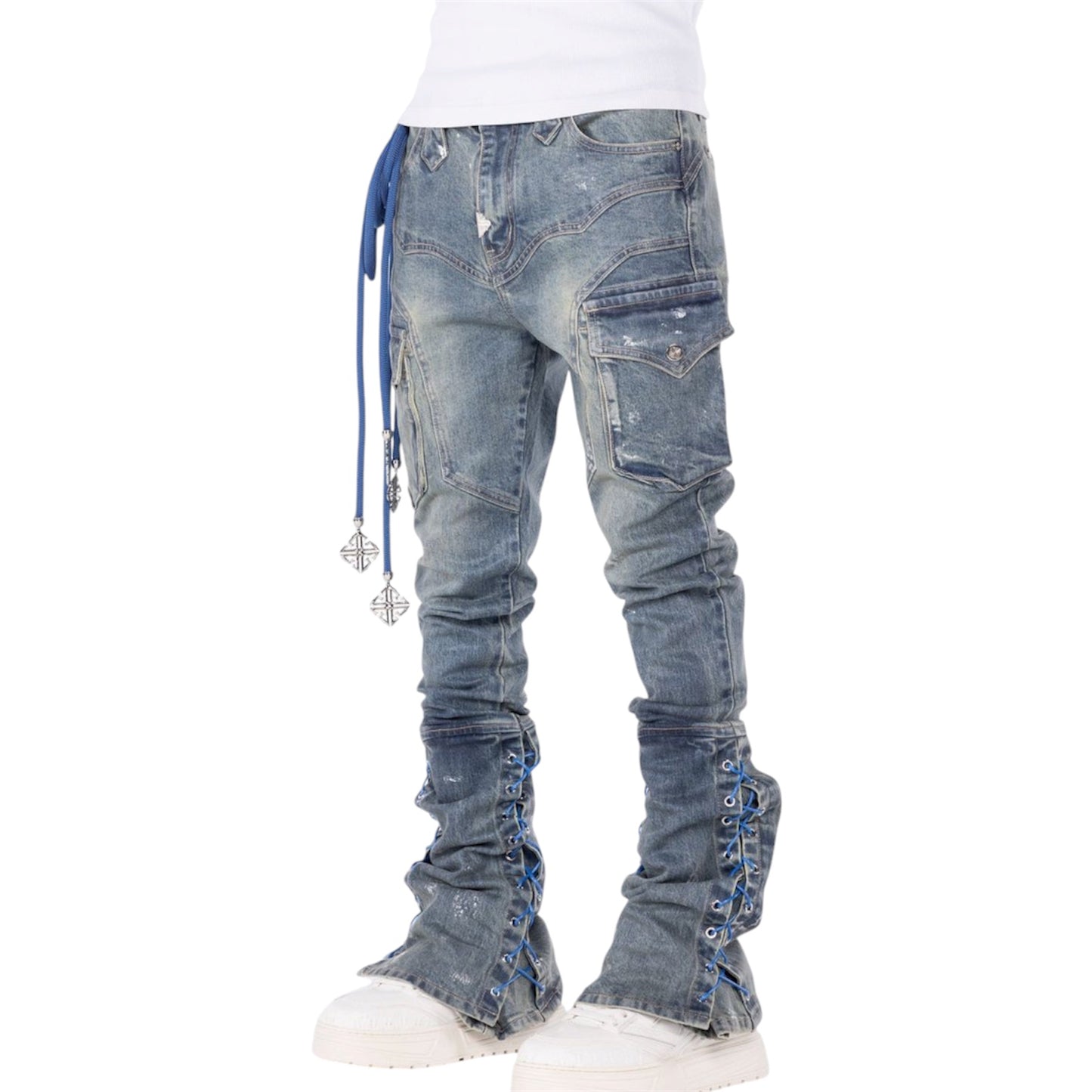 Denim Guapi Aqua Blue Waxed Rope