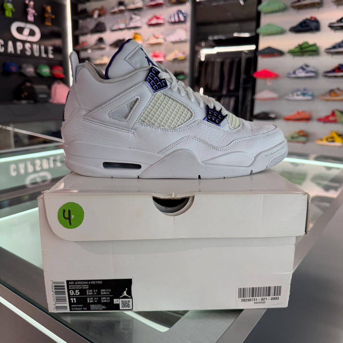 Jordan 4 Retro Metallic Purple (USADA) — 4