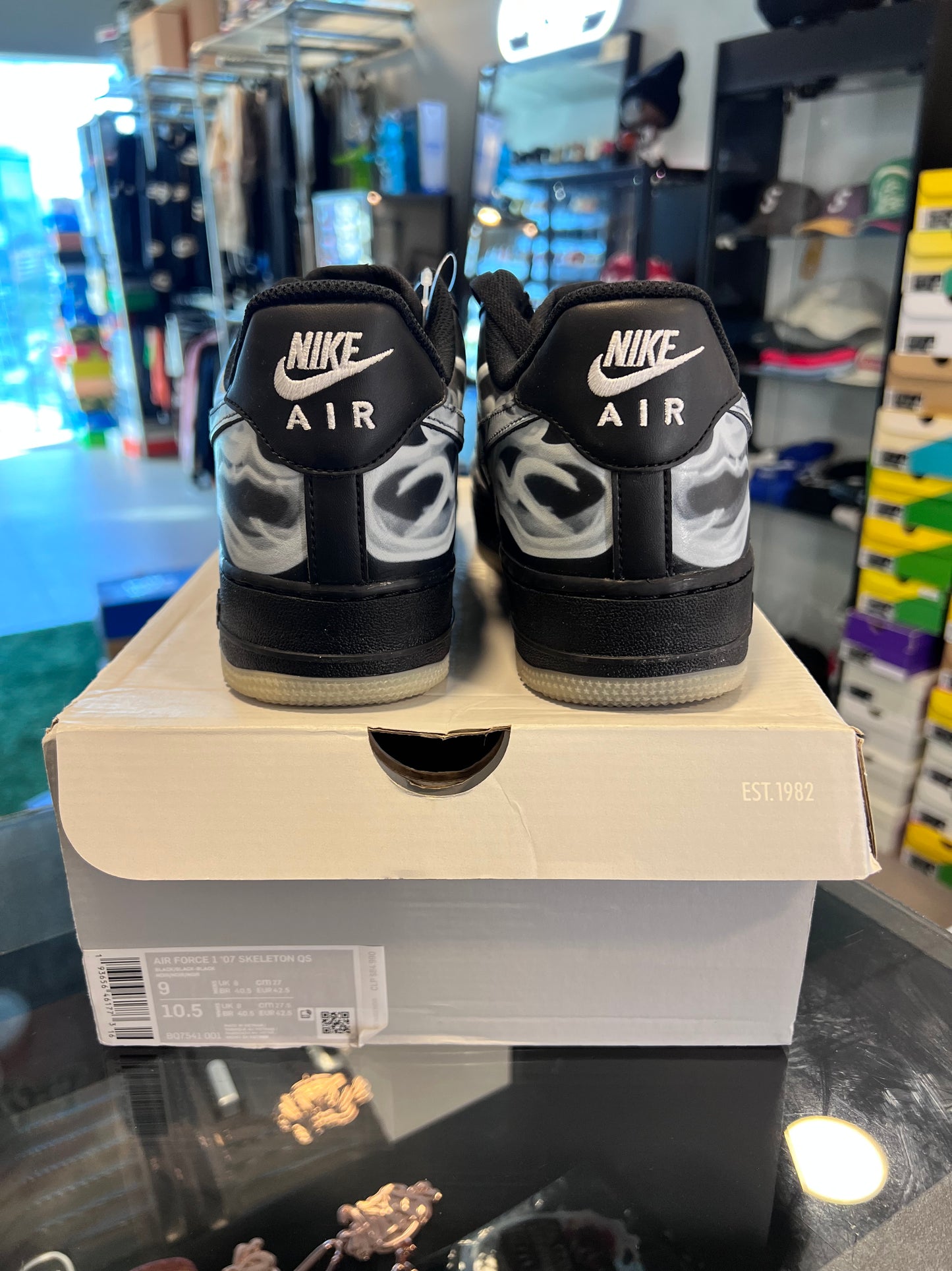 Nike Air Force 1 Low Black Skeleton Halloween (2019)