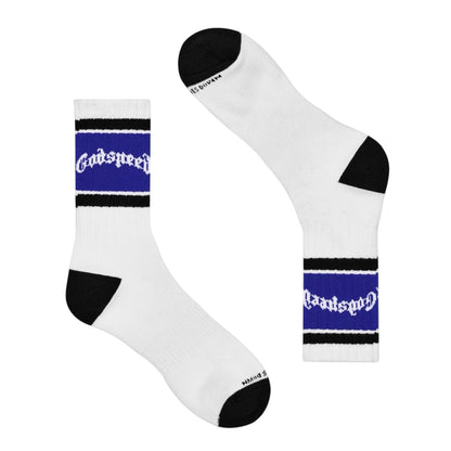 Socks Godspeed OG Logo Striped White/Blue