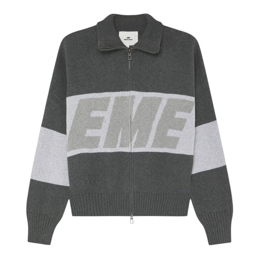 Eme Studios Thrill Grandpa Grey Zipper Knit