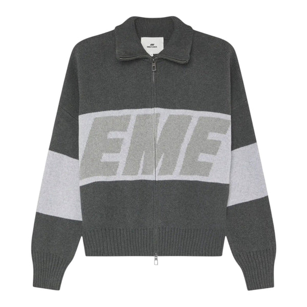 Eme Studios Thrill Grandpa Grey Zipper Knit