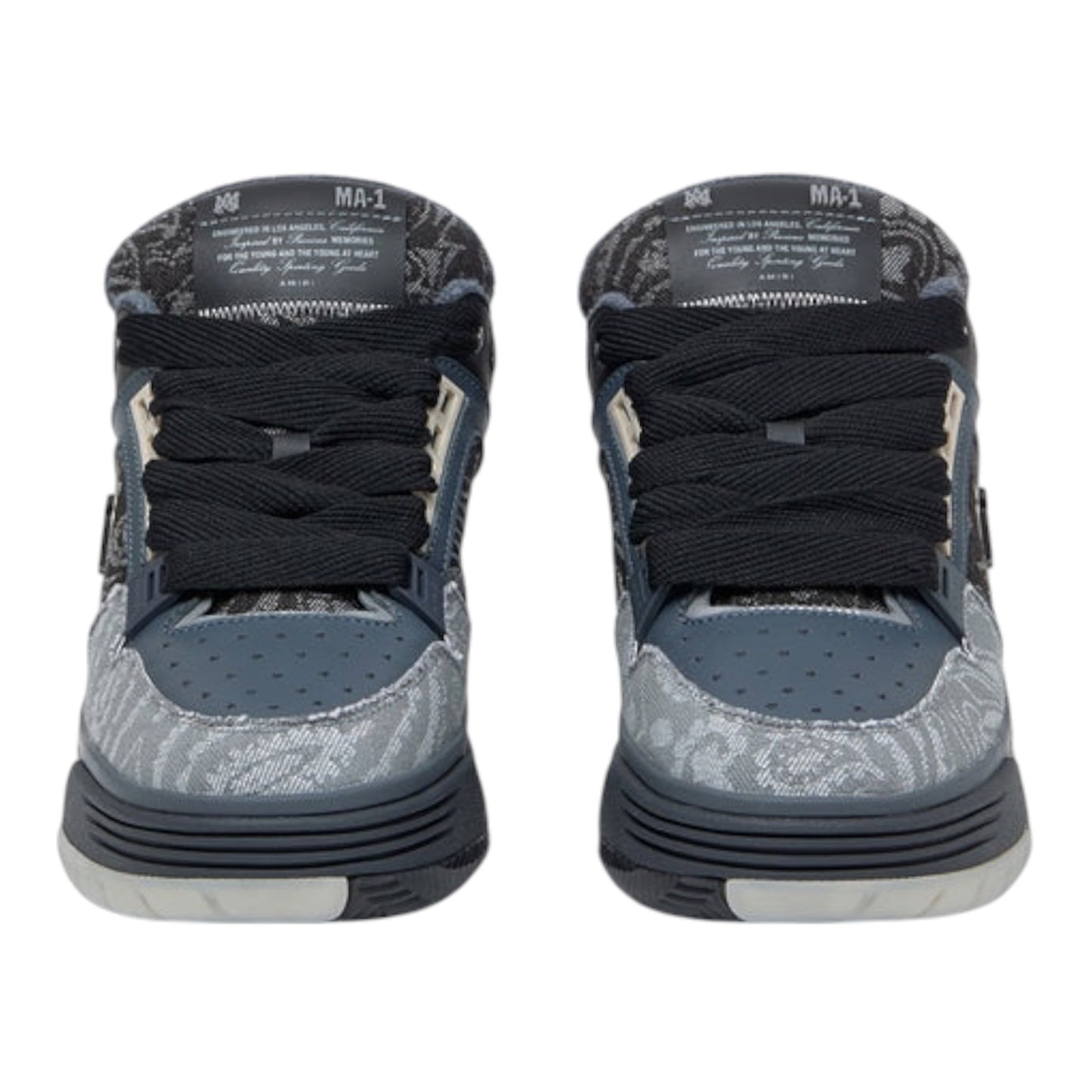 AMIRI Blue Bandana Jacquard MA-1 Sneakers