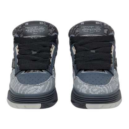 AMIRI Blue Bandana Jacquard MA-1 Sneakers