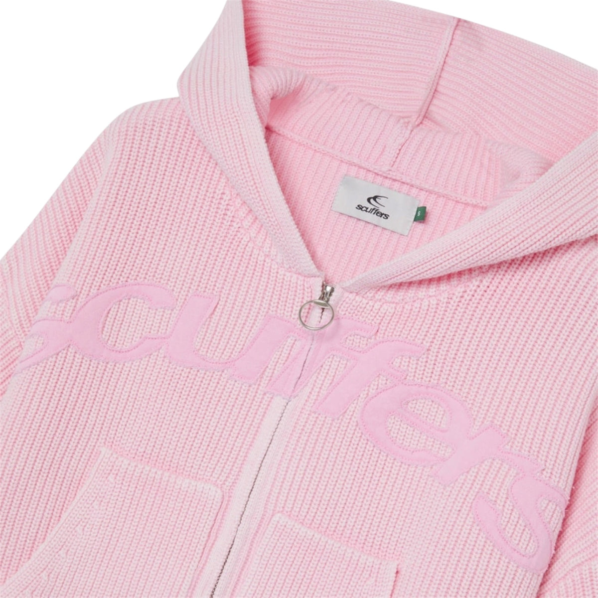 Scuffers New Light Pink Buzz Knit Zipper — 3