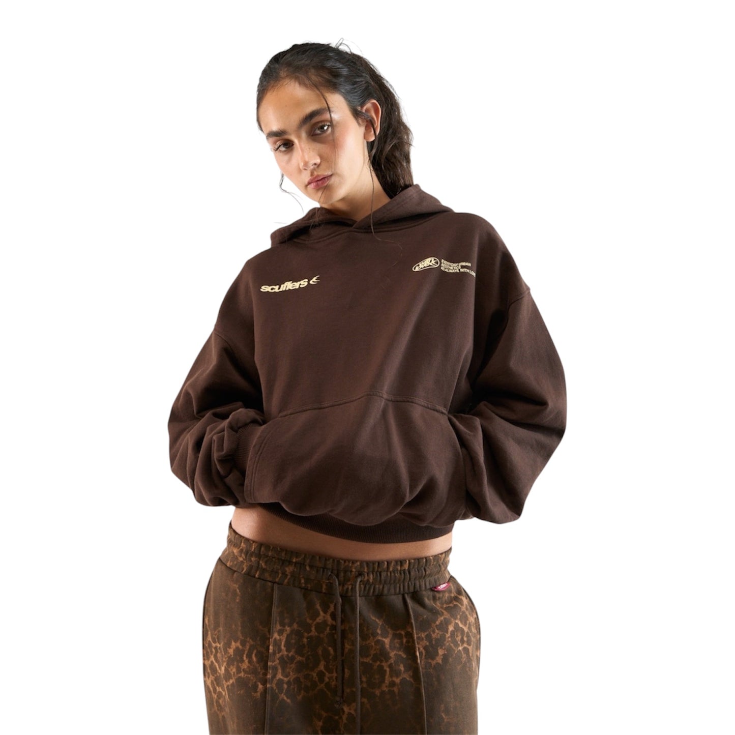 Scuffers Sign Brown Hoodie
