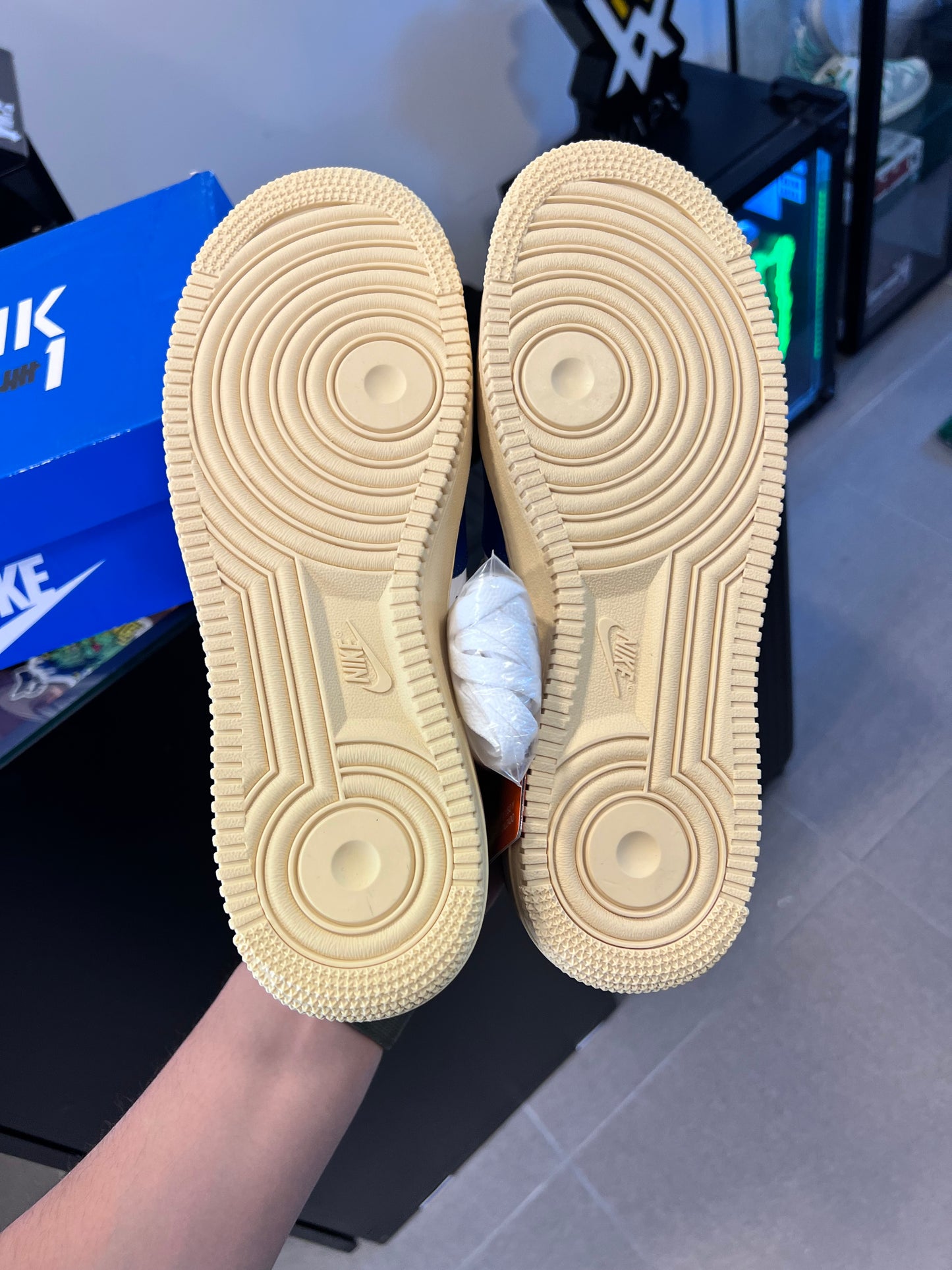 Nike Air Force 1 Low SP Undefeated 5 On It Blue Yellow Croc