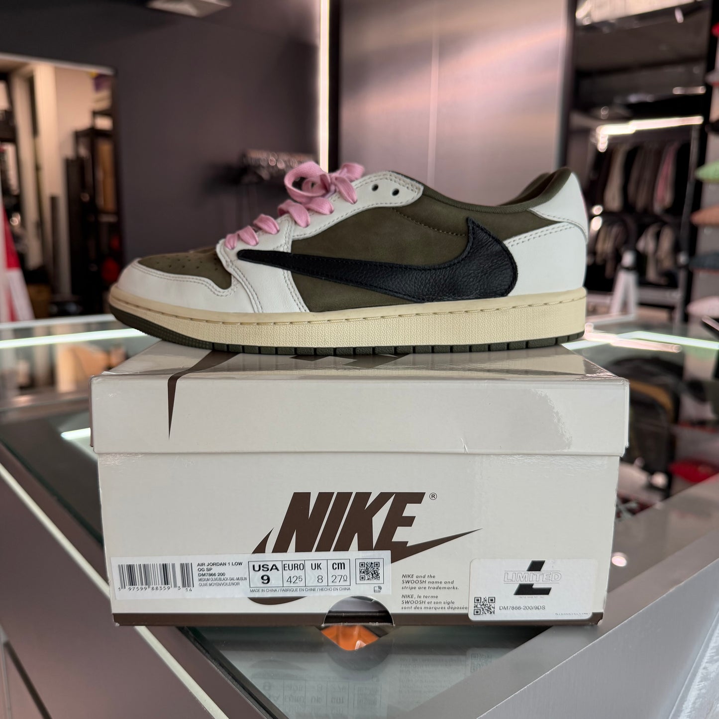 Jordan 1 Retro Low OG SP Travis Scott Medium Olive (USADA)