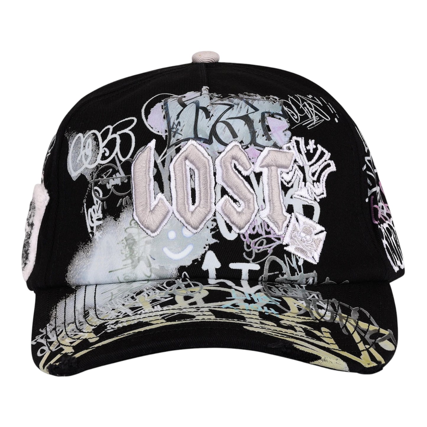 Cap Lost Intricacy Black/White NY Canvas