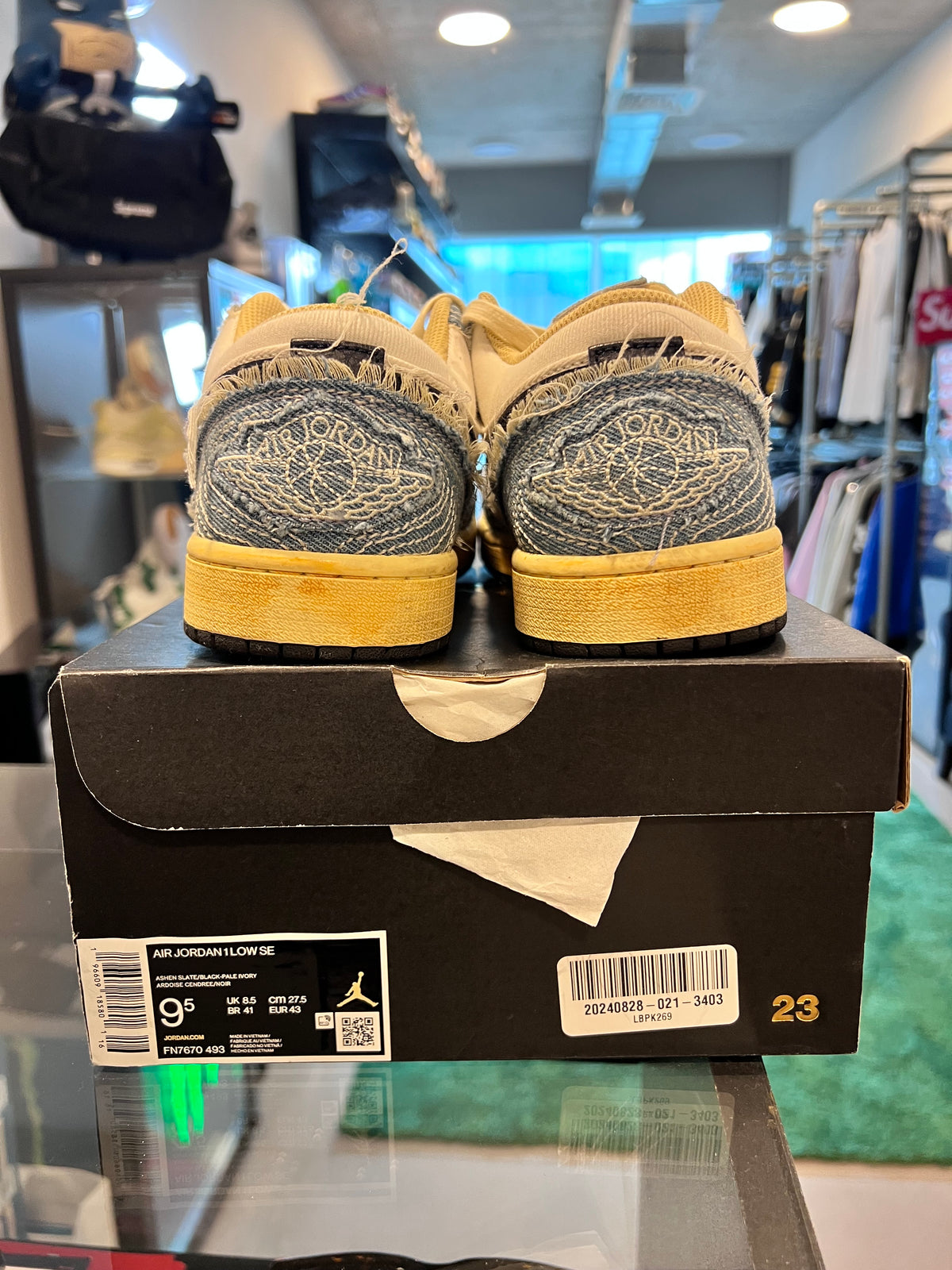 Jordan 1 Low SE WRMK Sashiko Denim (USADA) — 4