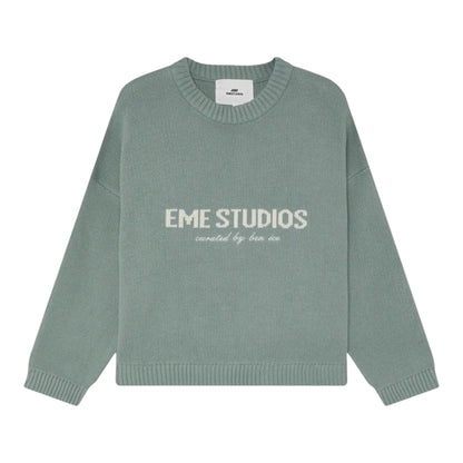 Eme Studios Master Aqua Green Knit Sweater