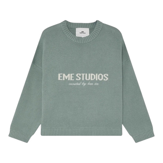 Eme Studios Master Aqua Green Knit Sweater