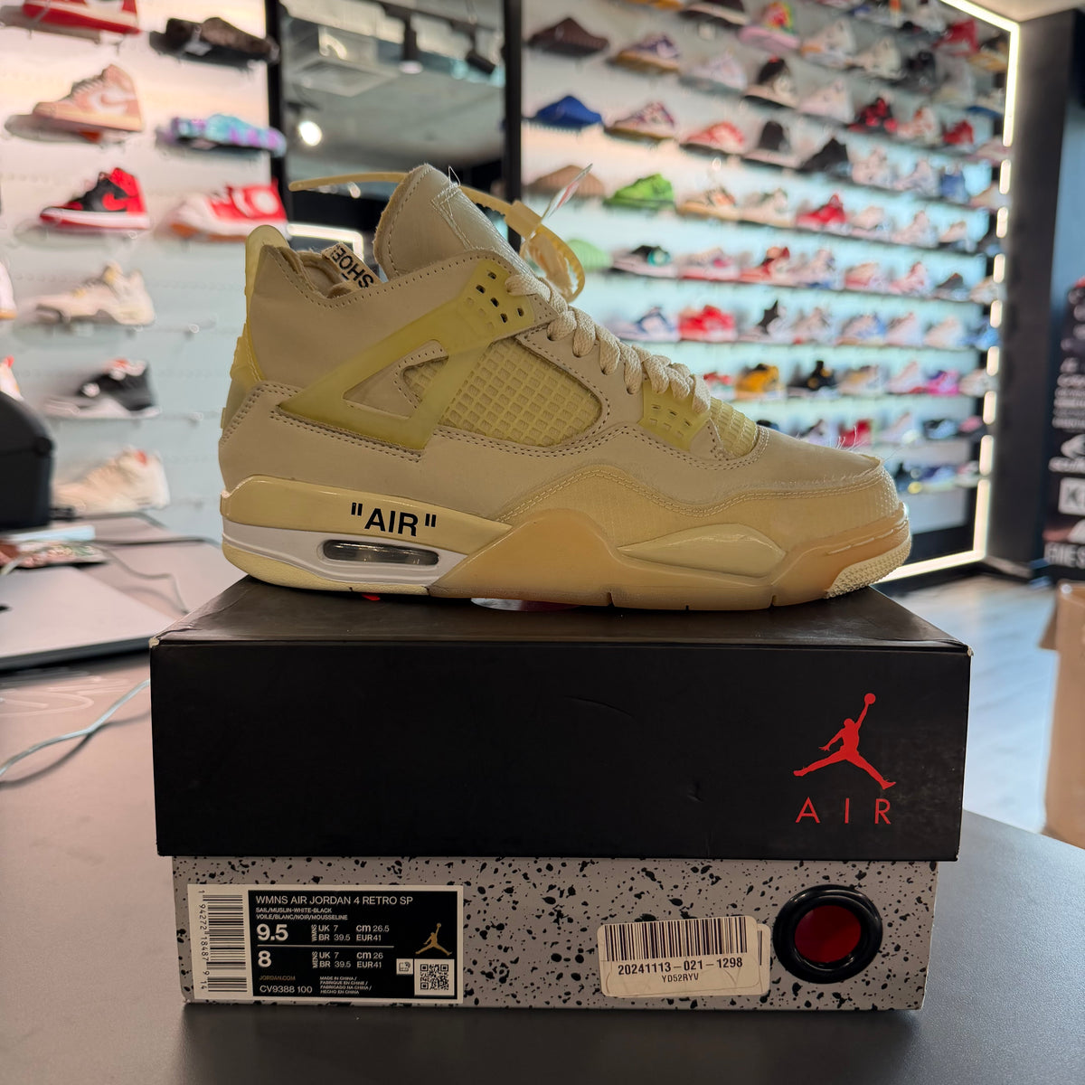 Jordan 4 Retro Off-White Sail (WMNS) — 4