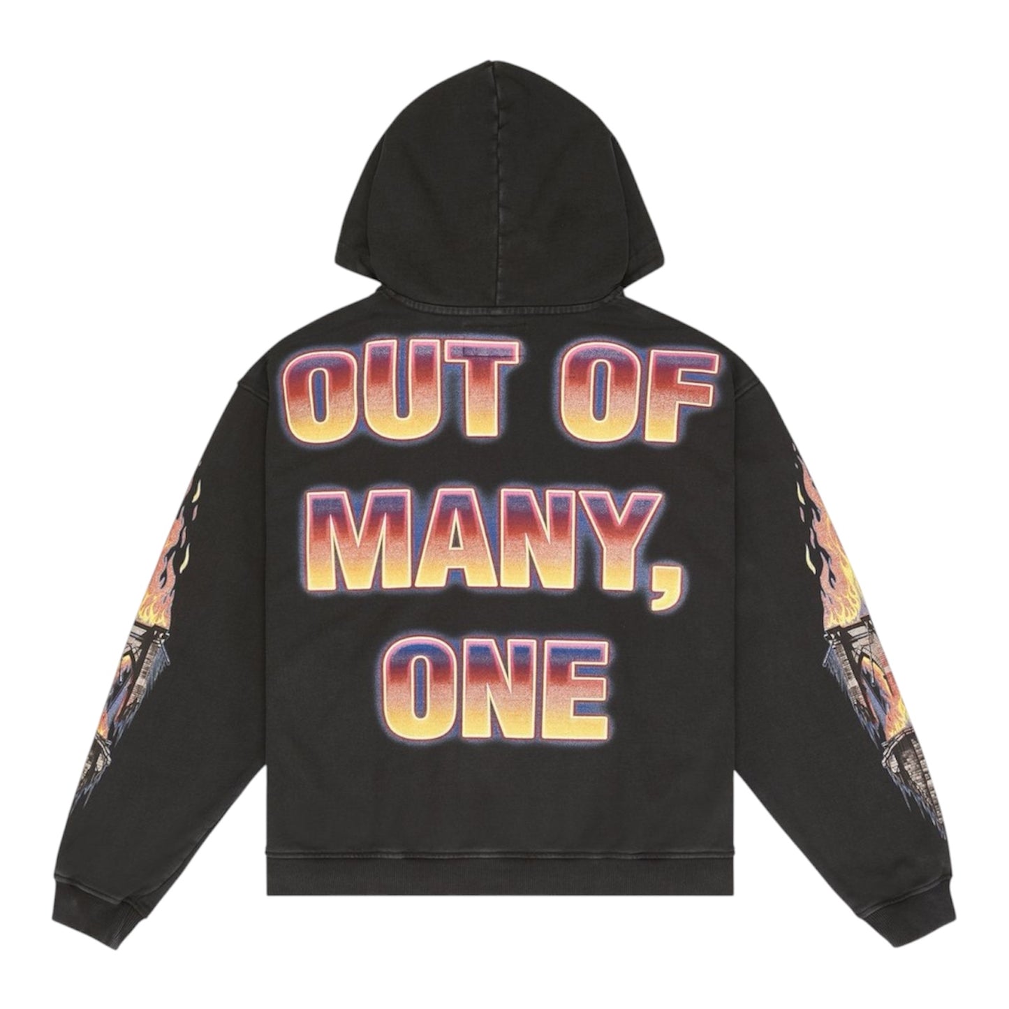 Hoodie Godspeed Burnt Bridges Black Wash