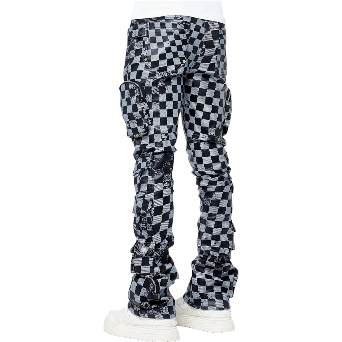 Leather Pant GP Obsidian Black Checkerboard