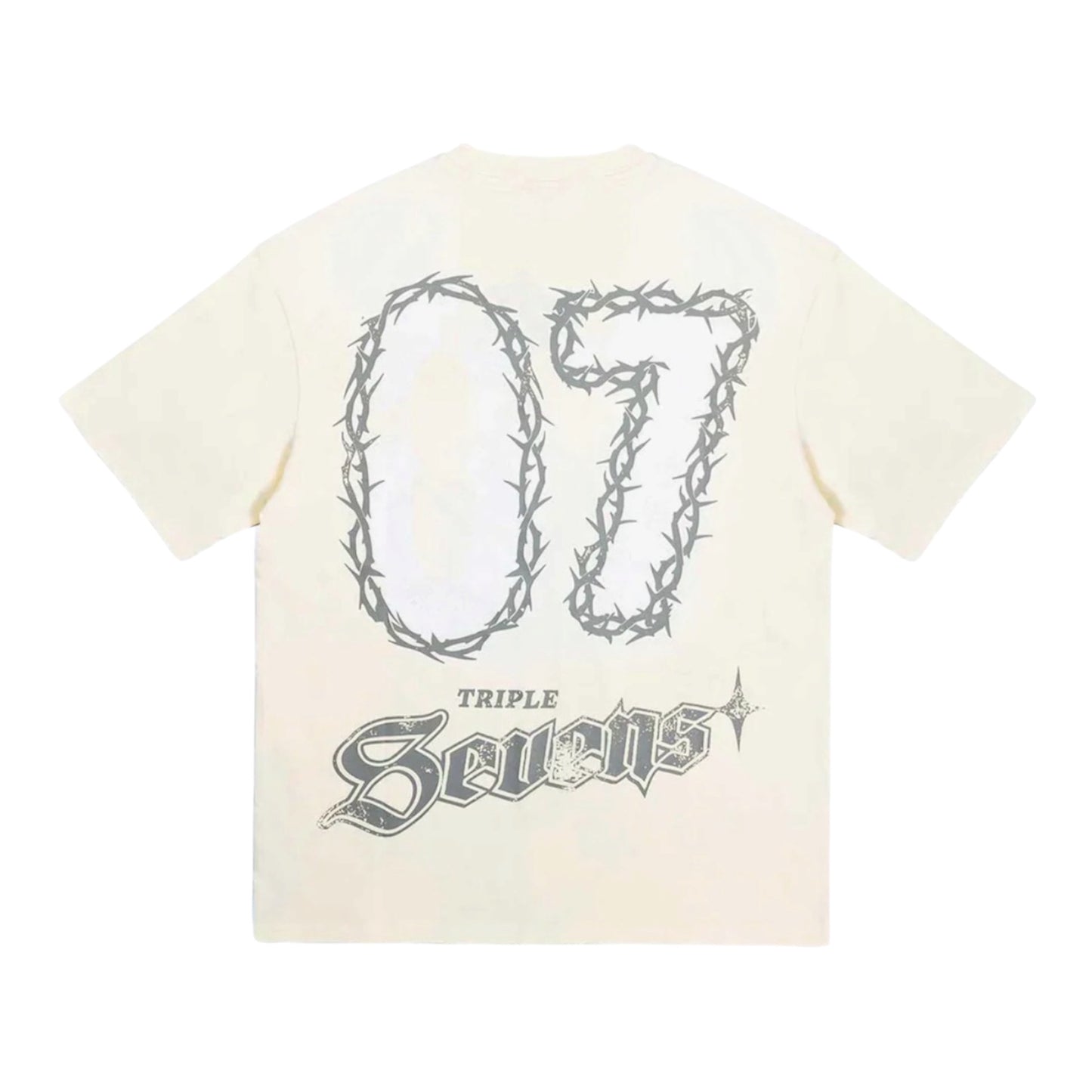 T-Shirt Triple Sevenes NY Jesus Cream