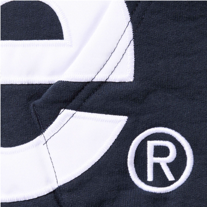 Big Logo Zip Up Hooded Sweatshirt "Navy" Supreme