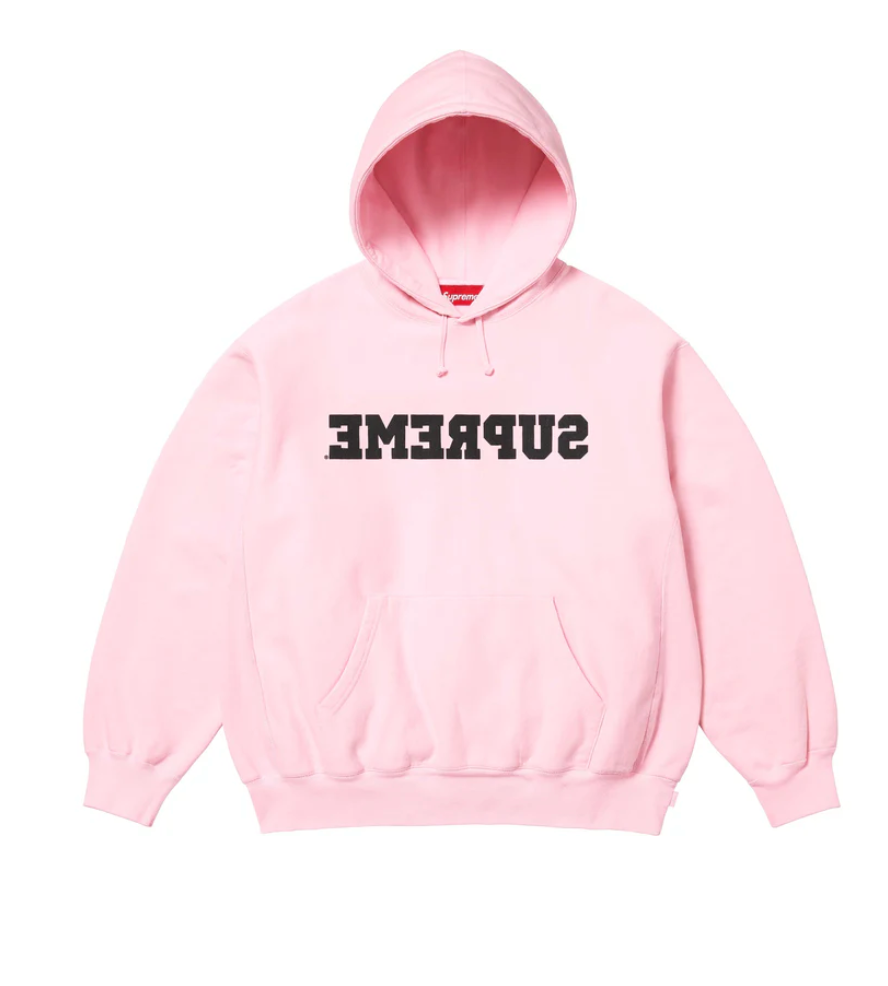 Reverse Hooded Sweatshirt Light Pink Supreme